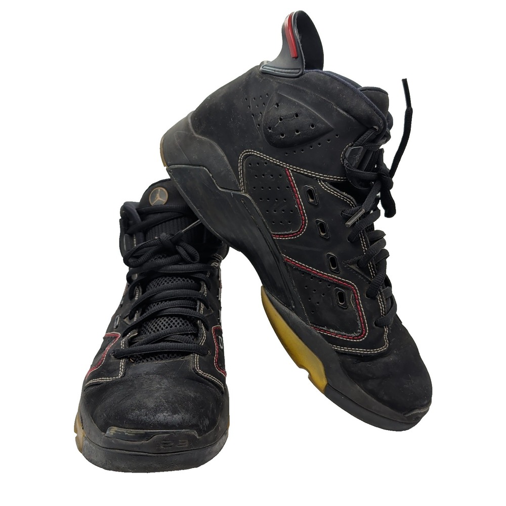 Air Jordan 6-17-23 Sneaker Shoes Black University Red DC7330-003 Men's Size 12